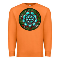 Carrot Christmas Round Turquoise Gemstone Premium Sweatshirt - RanaPortraitStore