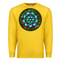 Lemon Christmas Round Turquoise Gemstone Premium Sweatshirt - RanaPortraitStore