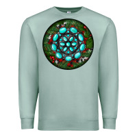 Christmas Round Turquoise Gemstone Premium Sweatshirt | Teevron