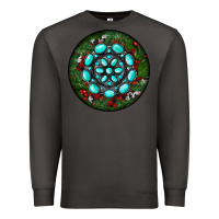 Smoke Christmas Round Turquoise Gemstone Premium Sweatshirt - RanaPortraitStore