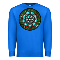 True Royal Christmas Round Turquoise Gemstone Premium Sweatshirt - RanaPortraitStore