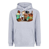 Heather Grey lawyer coffee cups Heavyweight Hoodie - Zillion Design Studio
