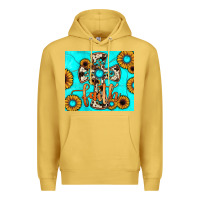 Antique Gold cross tumbler Premium Hoodie - JahusDesignShop