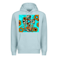 Blue Mist cross tumbler Premium Hoodie - JahusDesignShop