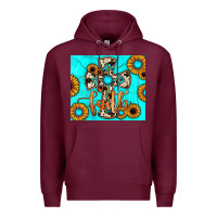 Burgundy cross tumbler Premium Hoodie - JahusDesignShop