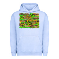 Pigment Grape Ice horseshoe shamrock leopard wood glitter background Urban Hoodie - Artiststas