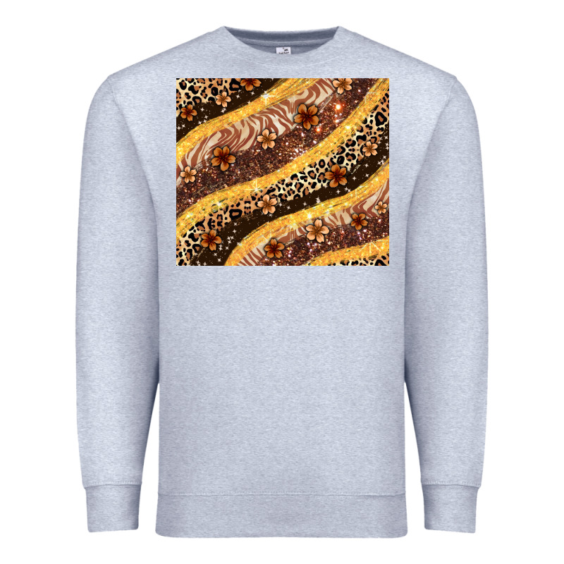 Melanin Leopard Glitter Premium Sweatshirt by Zillion Design Studio | Teevron