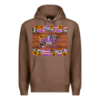 Chestnut mama bear sunflowers purple Premium Hoodie - Jasminsmagicworld