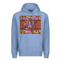 Colony Blue mama bear sunflowers purple Premium Hoodie - Jasminsmagicworld