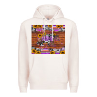 Pale Pink mama bear sunflowers purple Premium Hoodie - Jasminsmagicworld