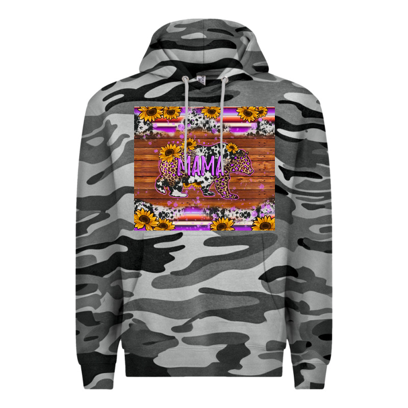 Mama Bear Sunflowers Purple Premium Hoodie by Jasminsmagicworld | Teevron