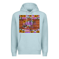 Blue Mist mama bear sunflowers purple Premium Hoodie - Jasminsmagicworld
