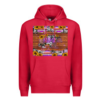 Cardinal mama bear sunflowers purple Premium Hoodie - Jasminsmagicworld