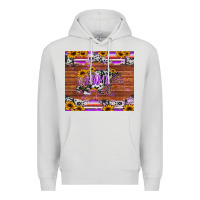 Dove Grey mama bear sunflowers purple Premium Hoodie - Jasminsmagicworld