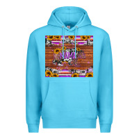 Ocean Blue mama bear sunflowers purple Premium Hoodie - Jasminsmagicworld
