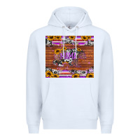 White mama bear sunflowers purple Premium Hoodie - Jasminsmagicworld