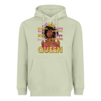 Matcha queen afro woman Heavyweight Hoodie - texasbilliewilder