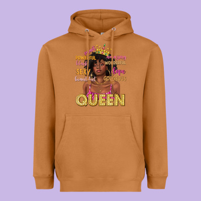 Heavyweight Hoodie queen afro woman