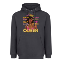 Smoke queen afro woman Heavyweight Hoodie - texasbilliewilder