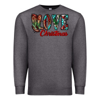 Charcoal Heather christmas love boots Premium Sweatshirt - RanaPortraitStore