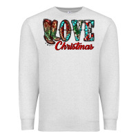 Oatmeal Heather christmas love boots Premium Sweatshirt - RanaPortraitStore