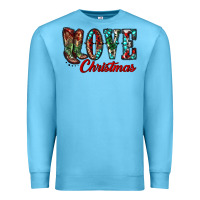 Ocean Blue christmas love boots Premium Sweatshirt - RanaPortraitStore
