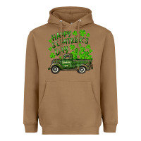 Toasted Coconut Happy st. patrick's day shamrock farm truck Heavyweight Hoodie - RanaPortraitStore