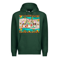 Sports Green summer gnomes Premium Hoodie - Artiststas