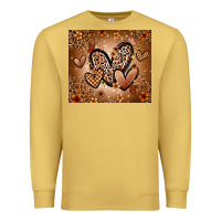 Antique Gold melanin hearts Premium Sweatshirt - Zillion Design Studio