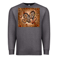 Charcoal Heather melanin hearts Premium Sweatshirt - Zillion Design Studio