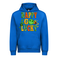 Cobalt happy go lucky  with coin and shamrock Urban Hoodie - Artiststas