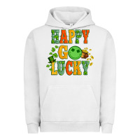 Pigment Lunar Rock happy go lucky  with coin and shamrock Urban Hoodie - Artiststas