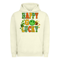 Pigment Pistachio happy go lucky  with coin and shamrock Urban Hoodie - Artiststas