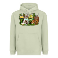 Matcha hunter coffee cups Heavyweight Hoodie - Zillion Design Studio