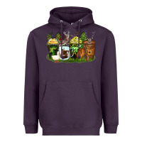 Plum hunter coffee cups Heavyweight Hoodie - Zillion Design Studio