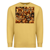 Antique Gold melanin butterfly Premium Sweatshirt - Zillion Design Studio