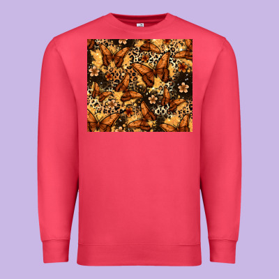 Melanin Butterfly Premium Sweatshirt Designed By Zillion Design Studio