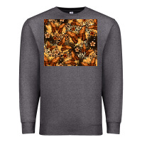 Charcoal Heather melanin butterfly Premium Sweatshirt - Zillion Design Studio