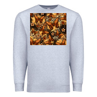 Heather Grey melanin butterfly Premium Sweatshirt - Zillion Design Studio