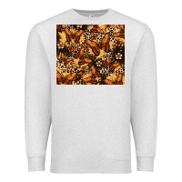 Oatmeal Heather melanin butterfly Premium Sweatshirt - Zillion Design Studio