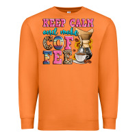Carrot keep calm and make coffee Premium Sweatshirt - Zillion Design Studio