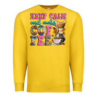 Lemon keep calm and make coffee Premium Sweatshirt - Zillion Design Studio