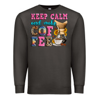 Smoke keep calm and make coffee Premium Sweatshirt - Zillion Design Studio