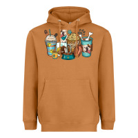Meerkat english bulldog coffee cups Heavyweight Hoodie - Zillion Design Studio