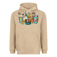 Mushroom english bulldog coffee cups Heavyweight Hoodie - Zillion Design Studio