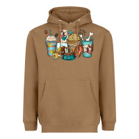 Toasted Coconut english bulldog coffee cups Heavyweight Hoodie - Zillion Design Studio