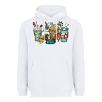 White english bulldog coffee cups Heavyweight Hoodie - Zillion Design Studio