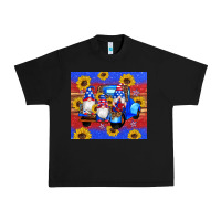 Black American flag gnomes truck sunflowers star leopard glitter Urban Heavy Tee - Artiststas