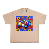 Burro American flag gnomes truck sunflowers star leopard glitter Urban Heavy Tee - Artiststas