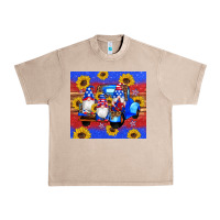 French Oak American flag gnomes truck sunflowers star leopard glitter Urban Heavy Tee - Artiststas